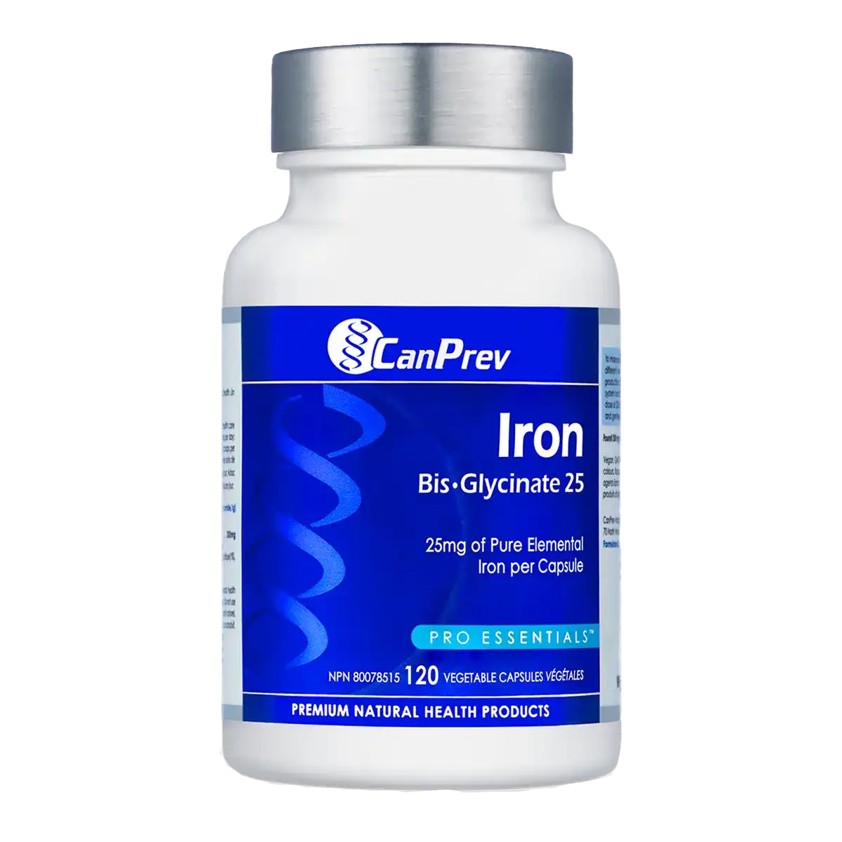 CanPrev Iron Bis-Glycinate 25 120 Vegetable Capsules