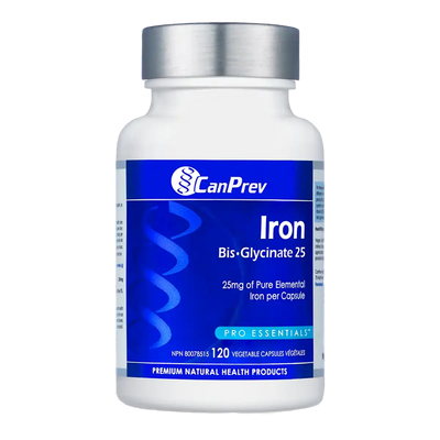 CanPrev Iron Bis-Glycinate 25 120 Vegetable Capsules