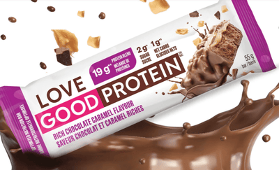 Love Good Fats Chocolate Caramel Protein Bar, 55 g