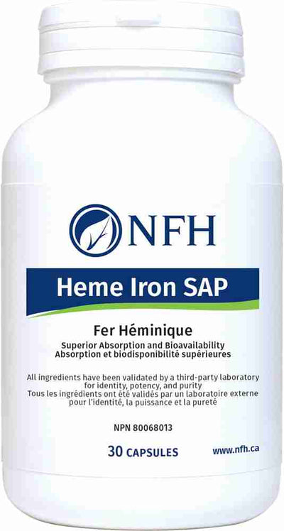 NFH Heme Iron SAP, 30 Caps