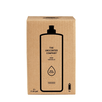 The Unscented Co Dish Soap 4L Refill Box