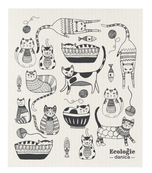 Ecologie Swedish Sponge Cloth - Purr Party