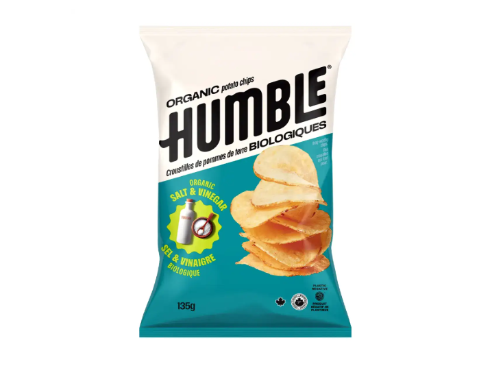 Humble Potato Chips Sea Salt & Vinegar, 135 g