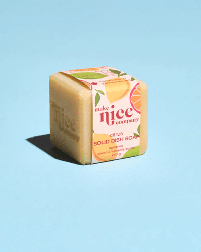 Make Nice Company Citrus Solid Dish Soap, 240G