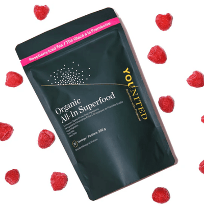 Younited All-In Superfood Raspberry Iced Tea, 292G