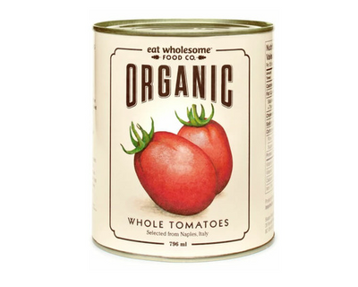 Eat Wholesome Organic Whole Peeled Tomatoes, 796 mL