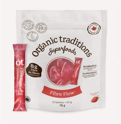 Organic Traditions Fibre Flow Strawberry, 12 Sachets