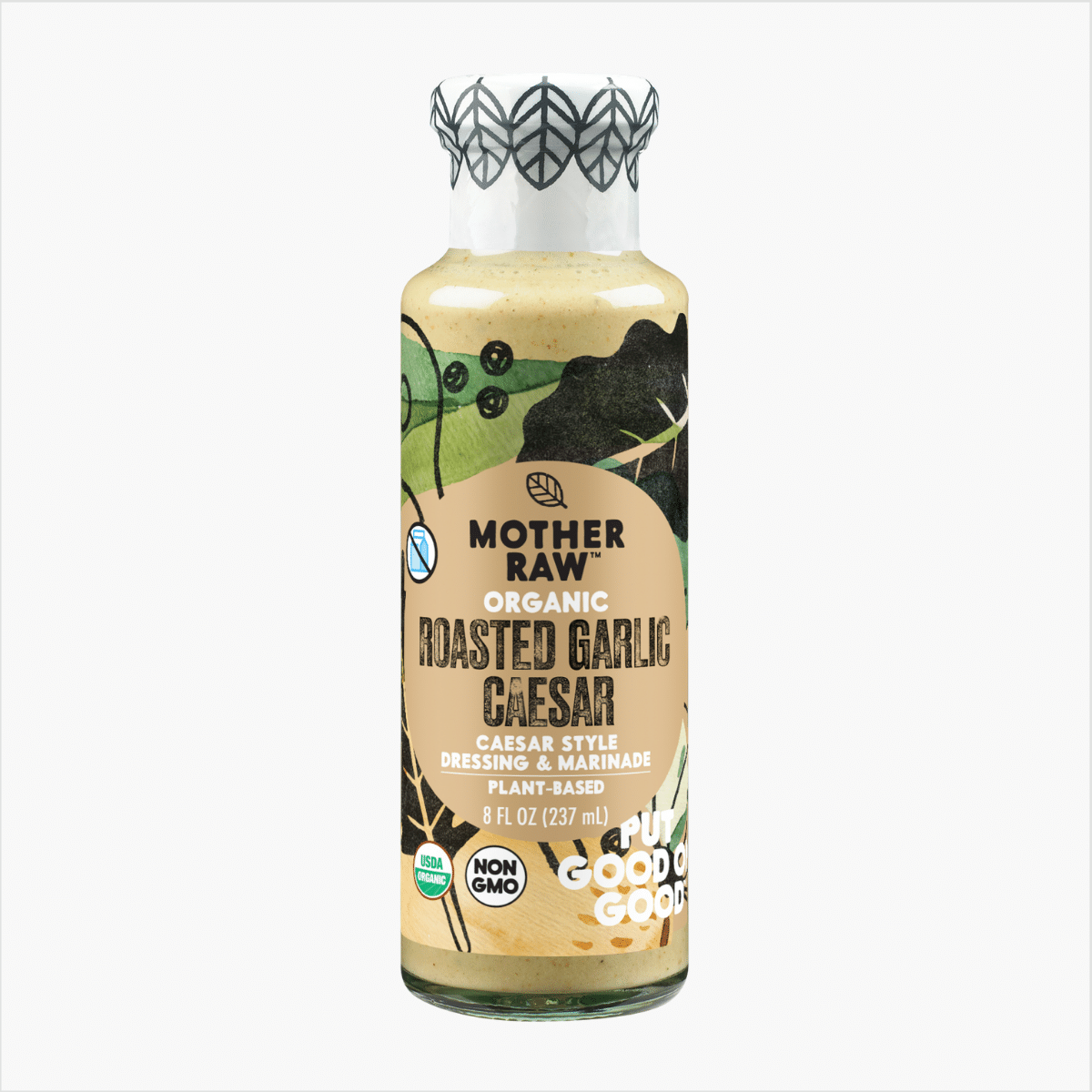 Mother Raw Organic Roasted Garlic Caesar Dressing & Marinade - 242Ml