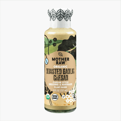 Mother Raw Organic Roasted Garlic Caesar Dressing & Marinade - 242Ml