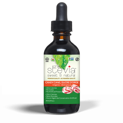 Crave Stevia - Candy Cane Liquid Drops, 30Ml