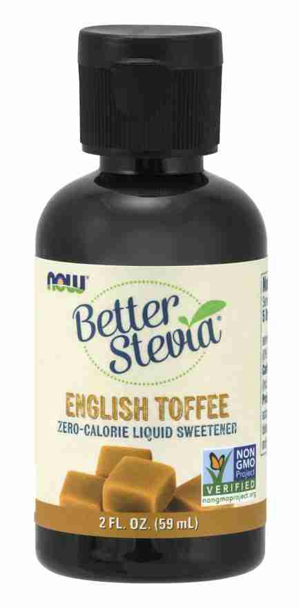NOW Betterstevia Liquid Sweetener English Toffee - 60Ml