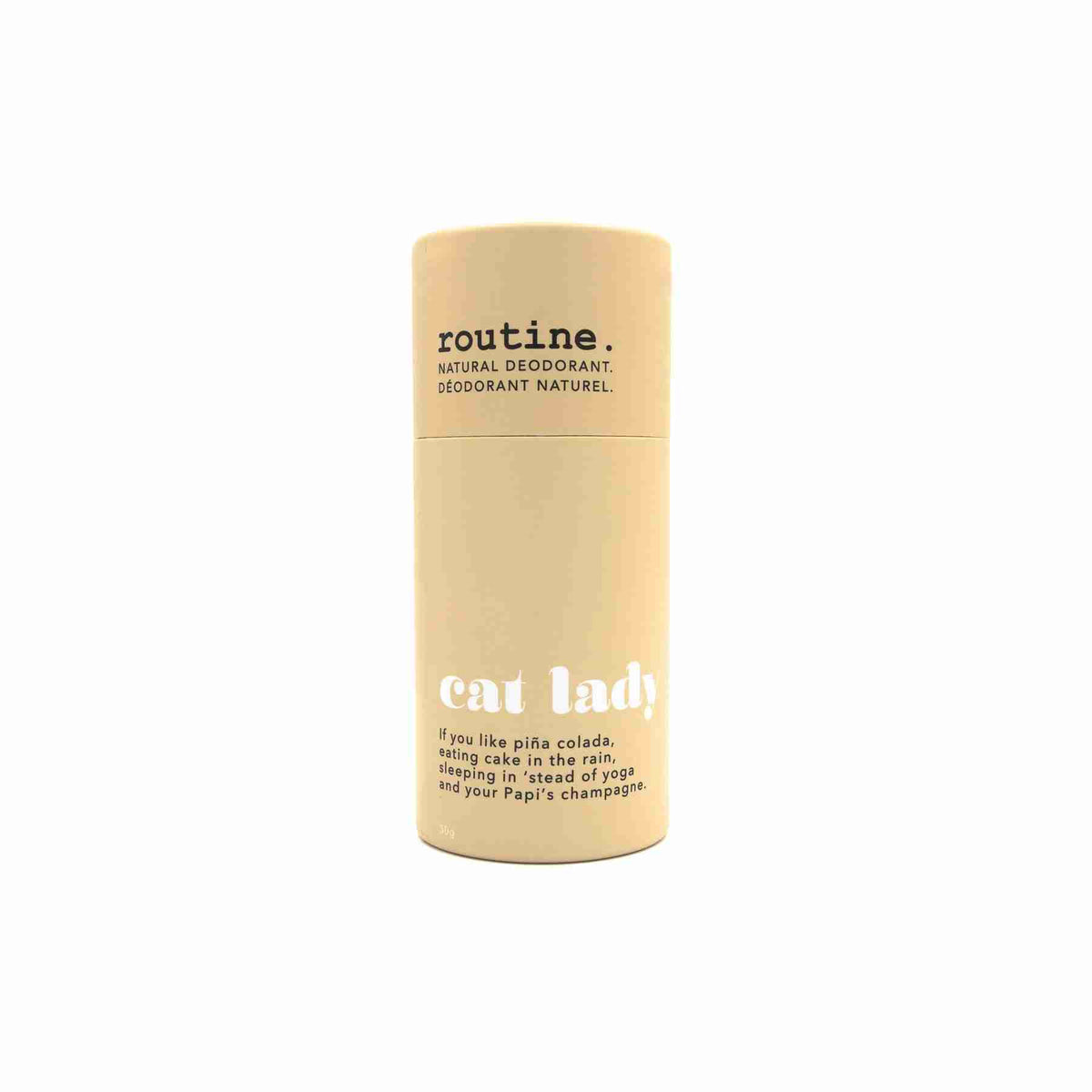 Routine. Natural Deodorant Stick: Cat Lady - 50G