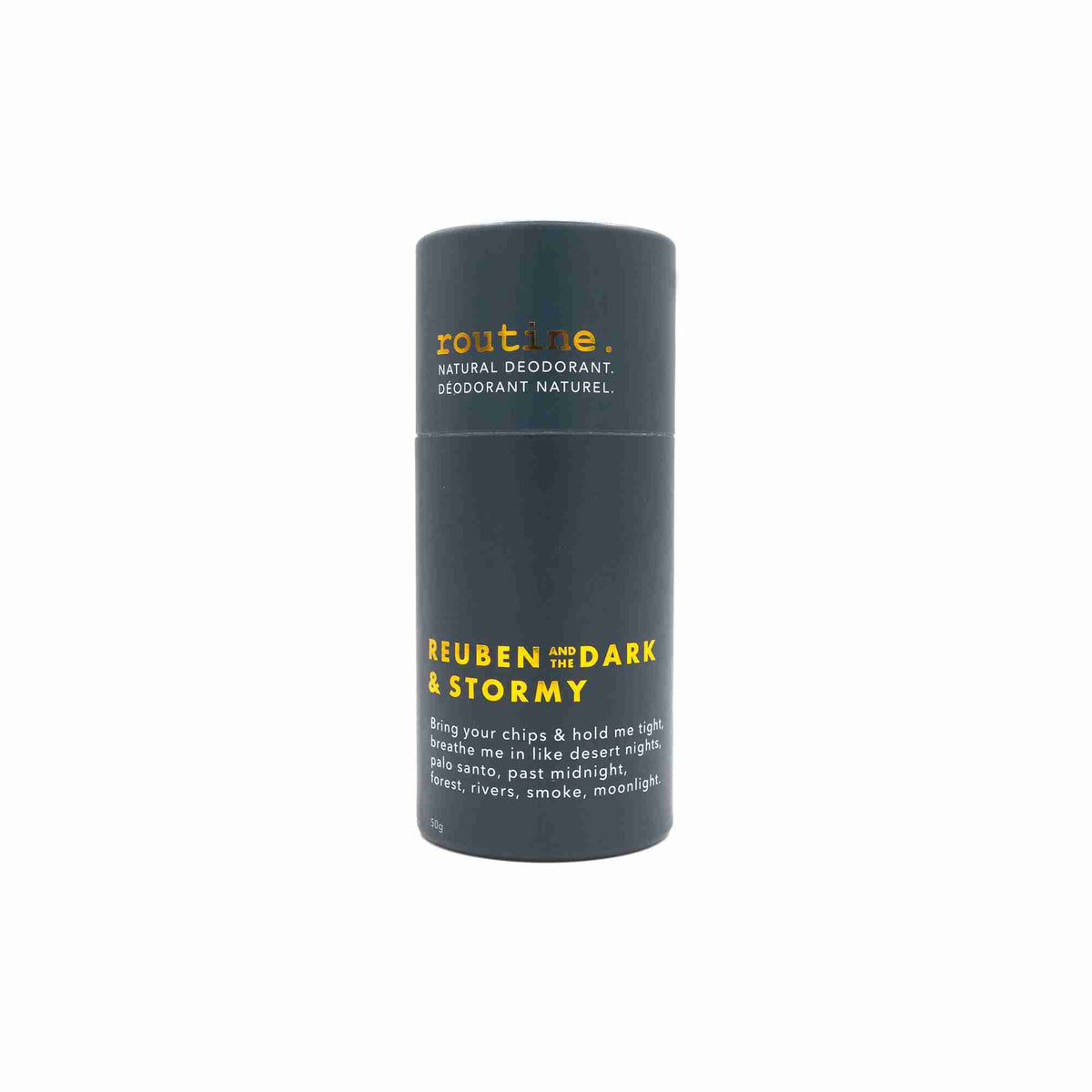 Routine. Natural Deodorant Stick: Reuben & The Dark & Stormy - 50G