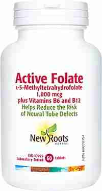 New Roots Active Folic Acid, 60 Tablets