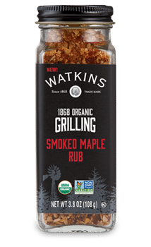 Watkins Organic Smoked Maple Grilling Rub, 108 g