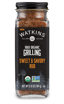 Watkins Organic Sweet & Savory Grilling Rub, 104 g