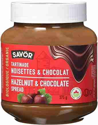 Savor Organic Chocolate Hazelnut Spread - 375G