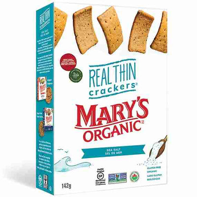 Mary's Organic - Real Thin Sea Salt Crackers, 142G