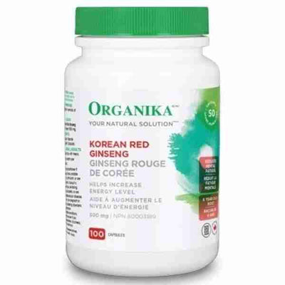 Organika Korean Red Ginseng, 100 Capsules