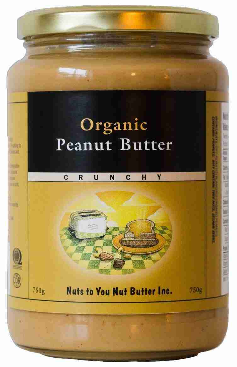 Nuts To You Nut Butters Organic Smooth Peanut Butter - 750 G
