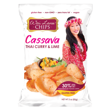 Wai Lana Cassava Chips: Thai Curry & Lime – 85G