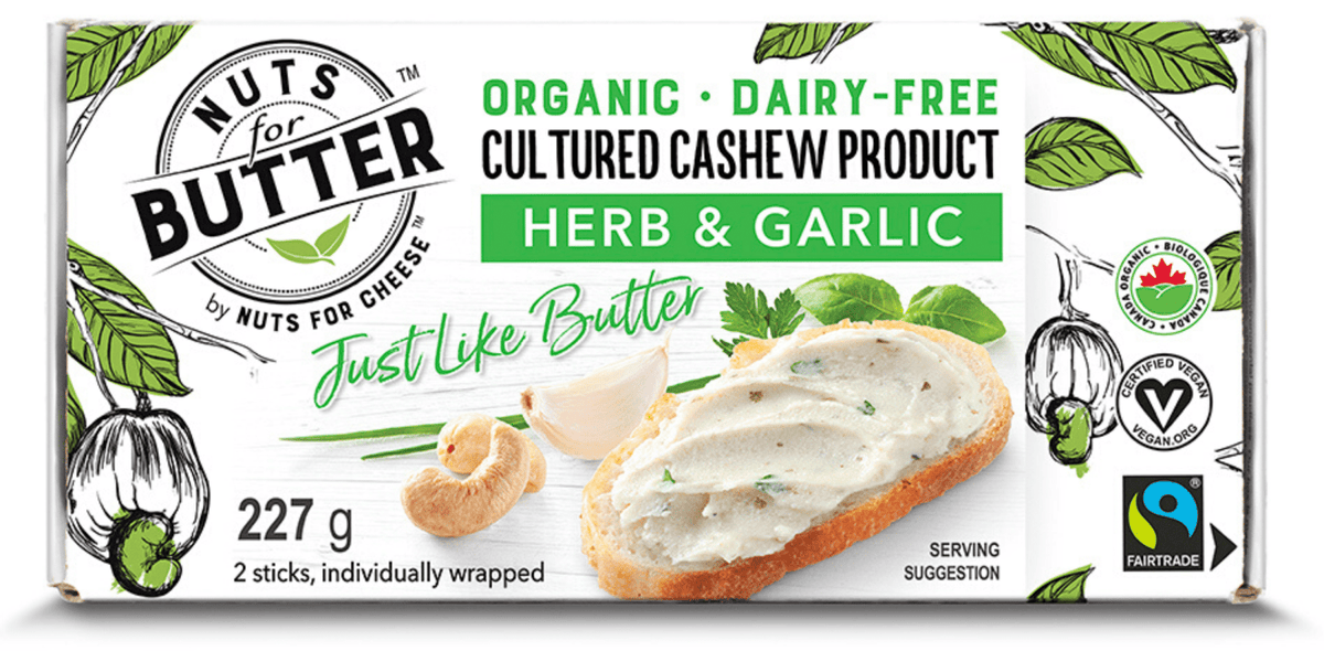 Nuts For Butter - Organic Herb & Garlic, 227G