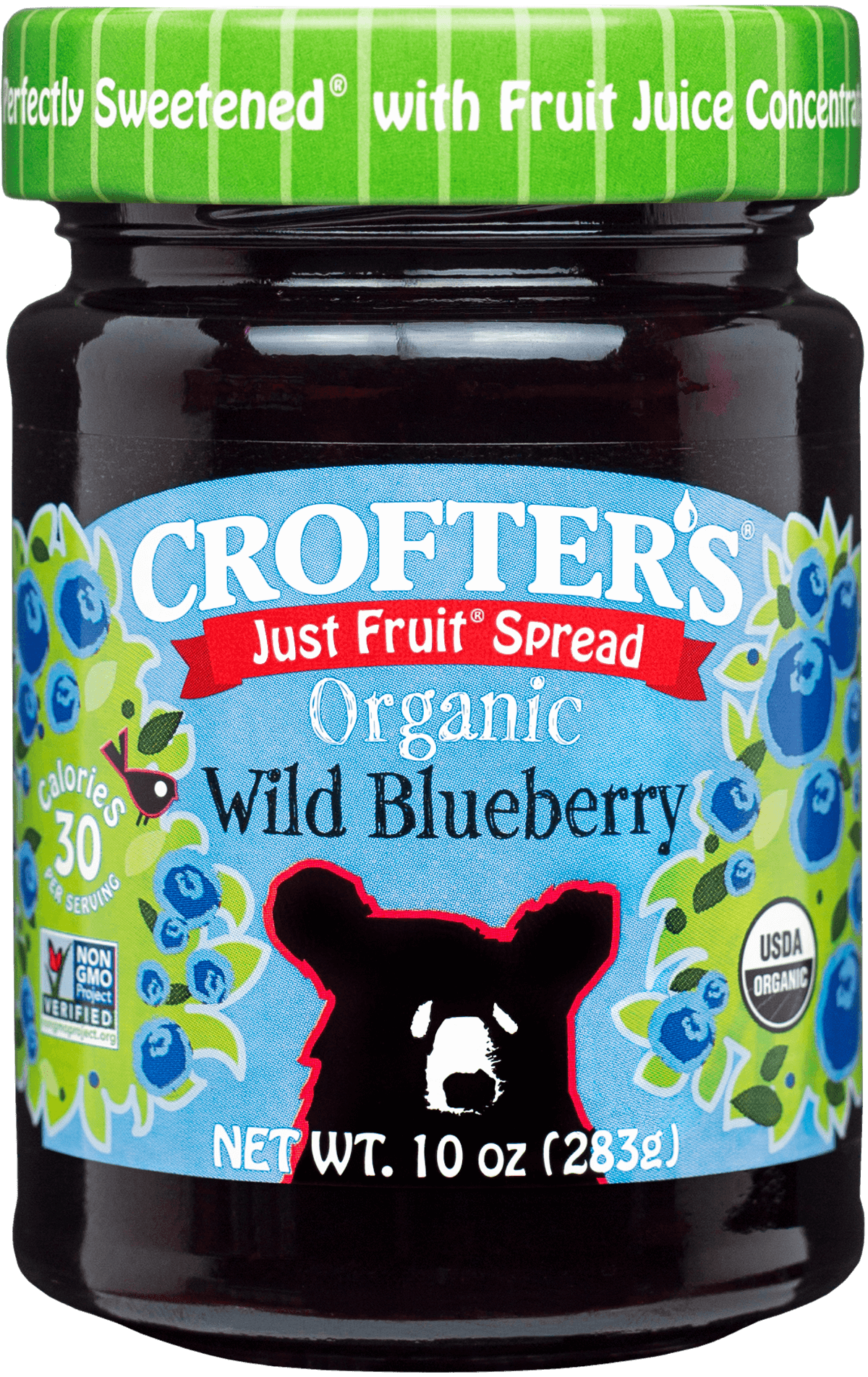 Crofter's Organic Wild Blueberry Just Fruit Spread, 283 g