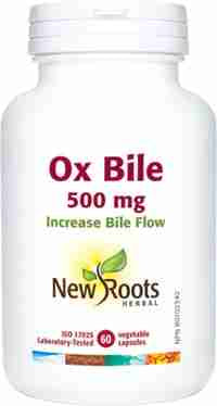 New Roots Ox Bile 500Mg 60 Vcaps