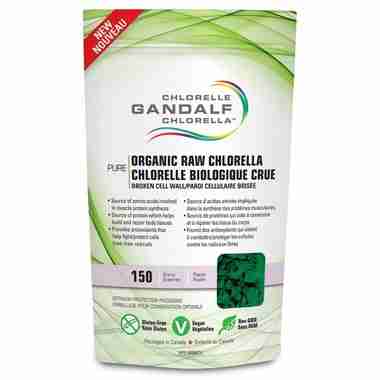 Gandalf Pure Organic Raw Chlorella 150G