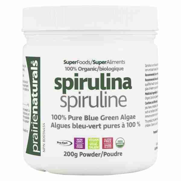 Prairie Naturals Organic Spirulina 200G Powder