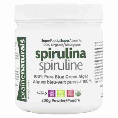 Prairie Naturals Organic Spirulina 200G Powder