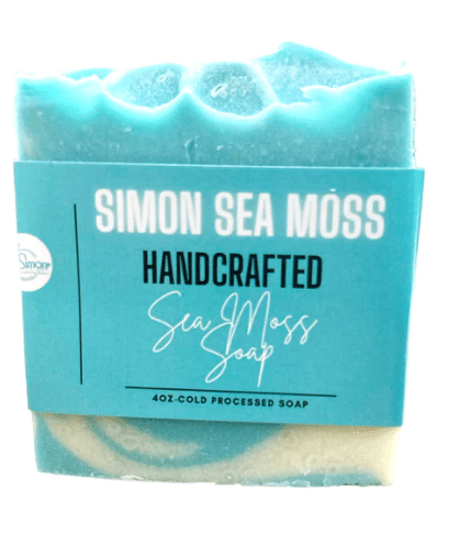 Simon Sea Moss Cold Pressed Soap Bar, 4 oz