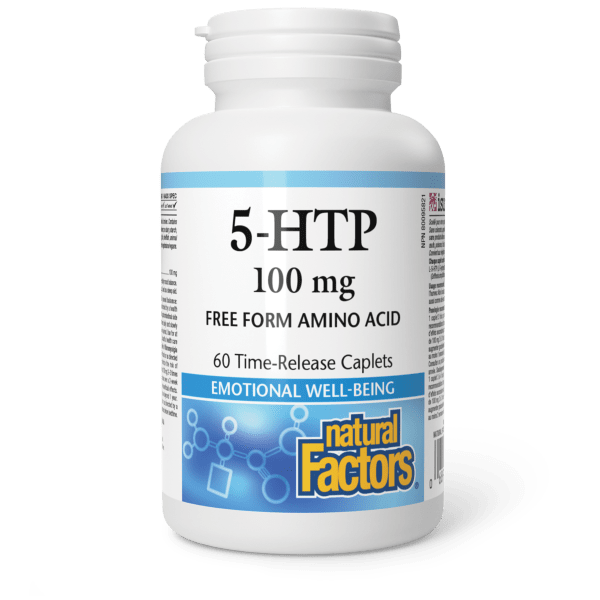 Natural Factors 5-HTP 100 mg Time Release, 60 Capsules