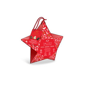 Galerie Artisan Holiday Star Ornament with Chocolate Snowmen, 100 g