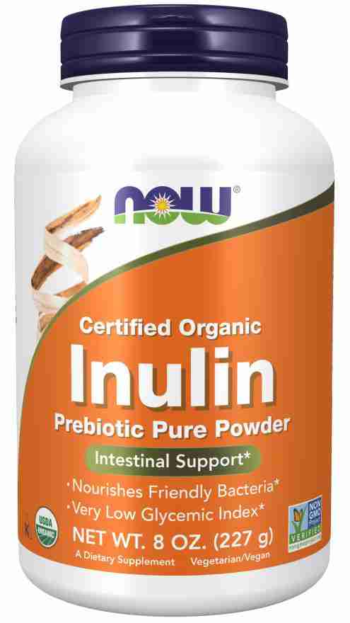 NOW Organic Inulin Powder, 227 g