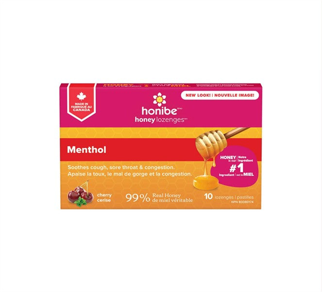 Honibe - Honey Lozenges: Cherry, 10 Pack