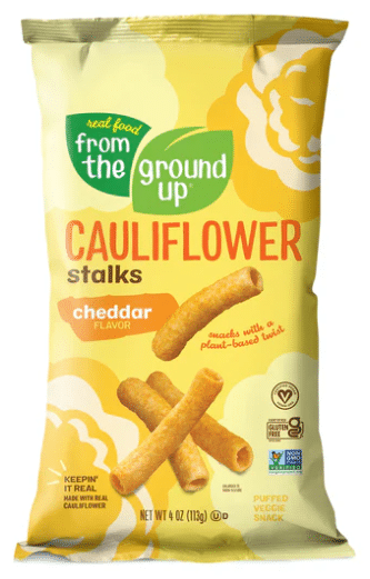 From The Ground Up Cauliflower Cheddar Stalks,113G