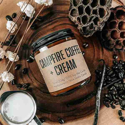 Lawrencetown Candle Co - Campfire Coffee + Cream, 7.2 Oz