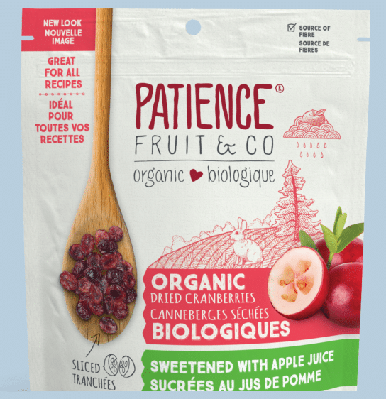 Patience Fruit & Co - Organic Dried Cranberries With Apple Juice,227G