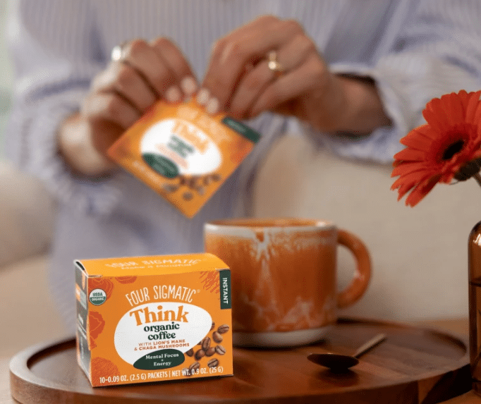 Four Sigmatic Think Instant Coffee W/ Lions Mane, 25G/ 10 Packets