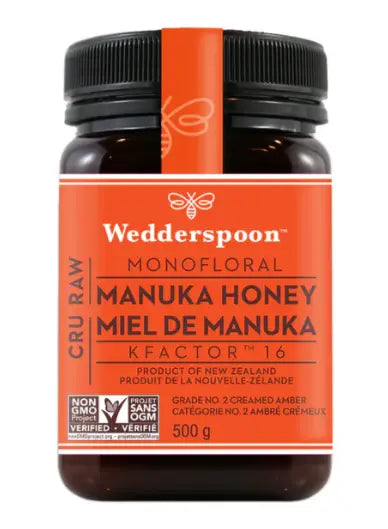 Wedderspoon Monofloral Manuka Honey Kfactor, 500G