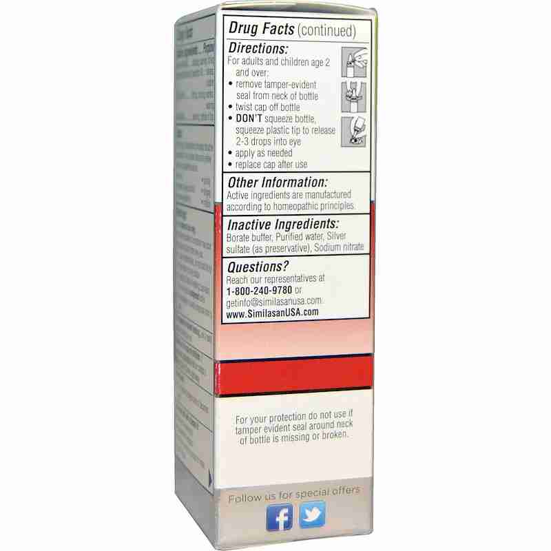 Similasan Redness & Itchy Eye Relief 10Ml