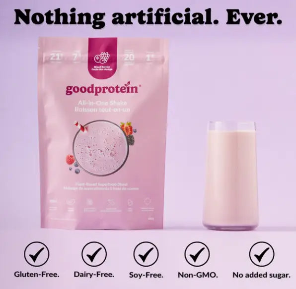 Good Protein All-in-One Shake, Mixed Berries, 440 g