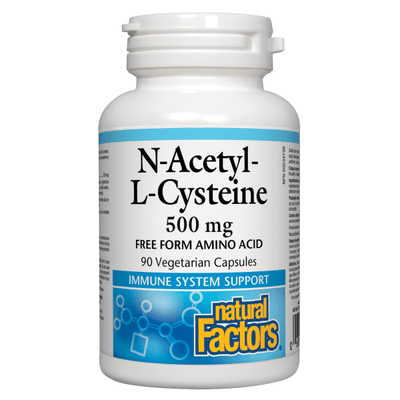 Natural Factors N-Acetyl Cysteine (NAC) 500Mg 90 Veggie Caps