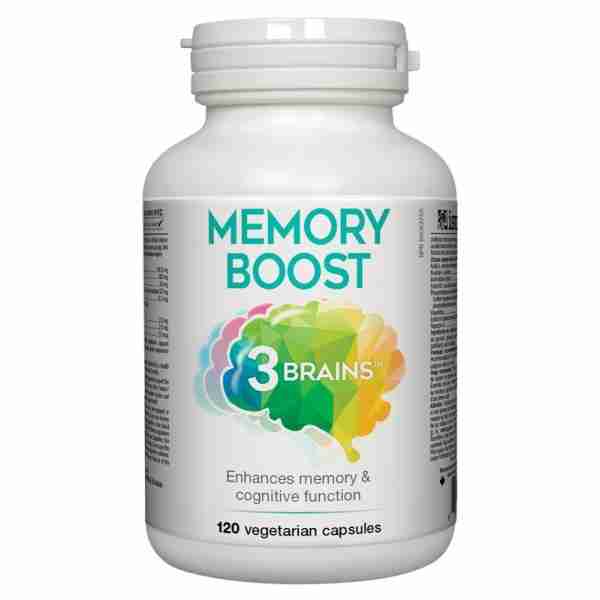 3 Brains Memory Boost 120 Veggie-Caps