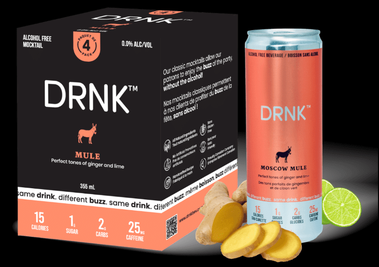 DRNK - Non-Alcoholic Mule, 4 X 355Ml