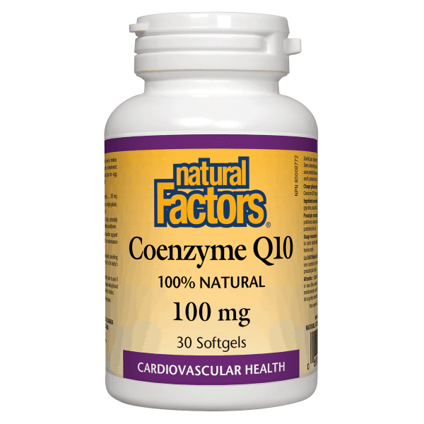 Natural Factors Coenzyme Q10 100Mg 30 Softgels