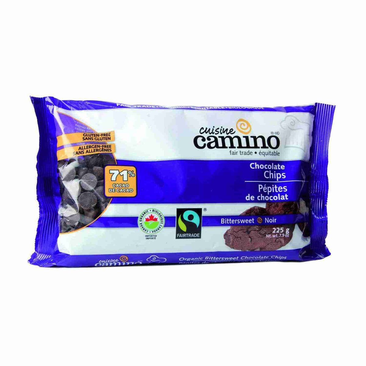Camino Organic Bittersweet Chocolate Chips, 225 g