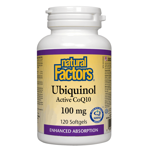 Natural Factors Ubiquinol Active Coq10 100Mg 120 Softgels