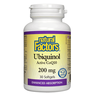 Natural Factors Ubiquinol Active Coq10 200Mg 30 Softgels